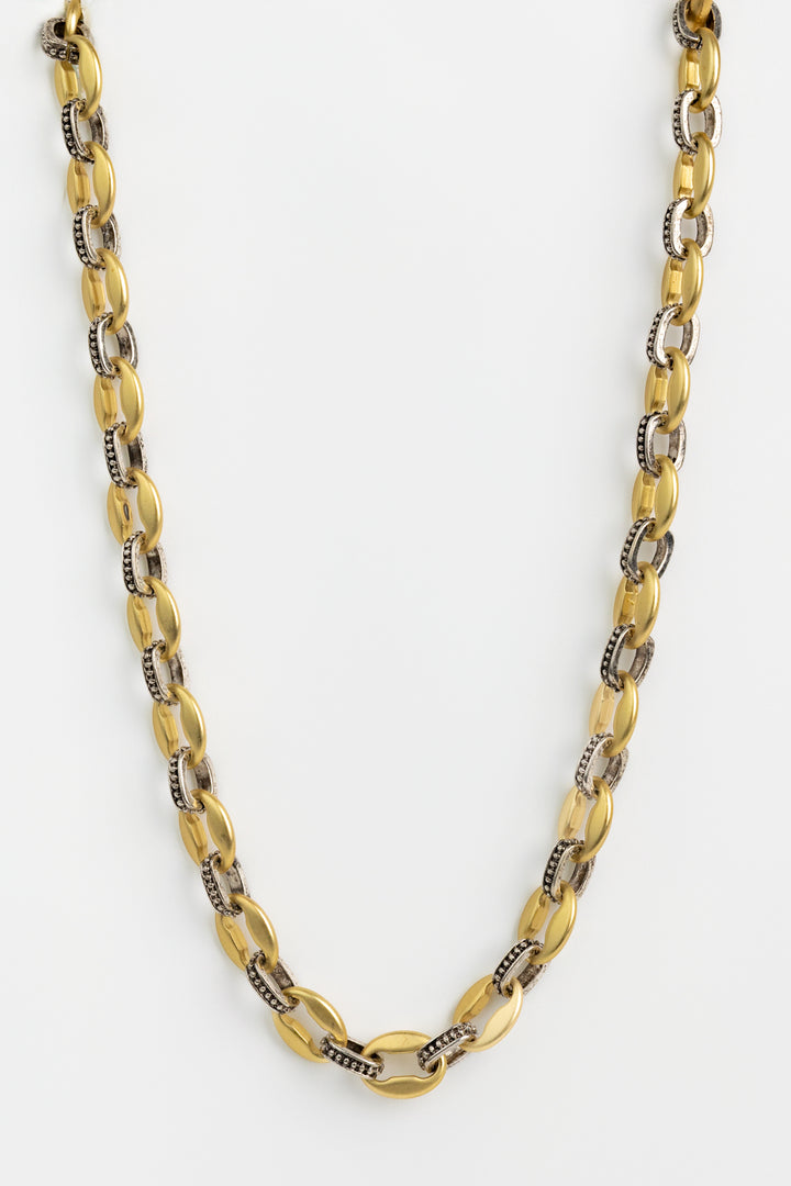 Gold Silver Fierce Necklace