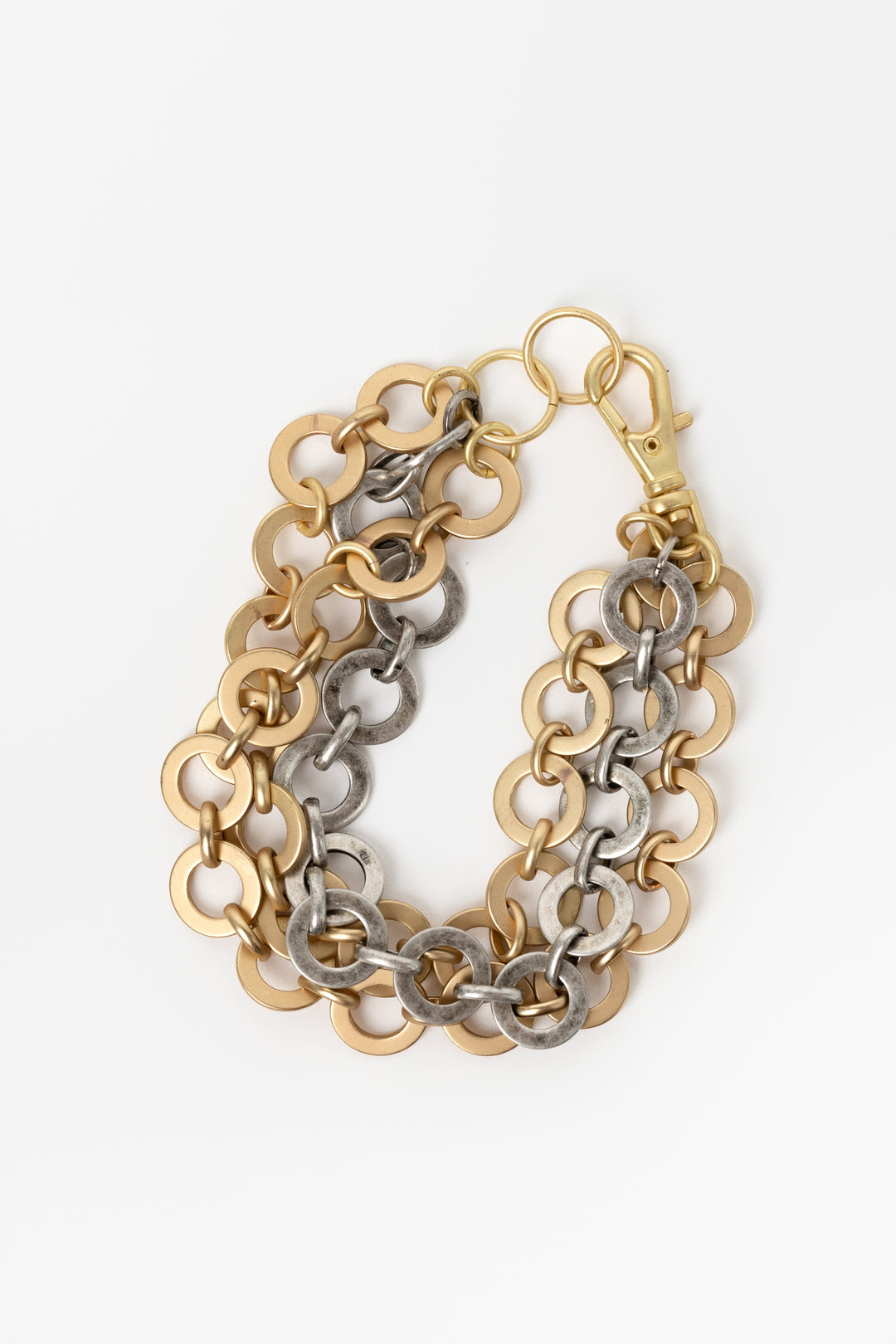 Gold Silver Halo Bracelet