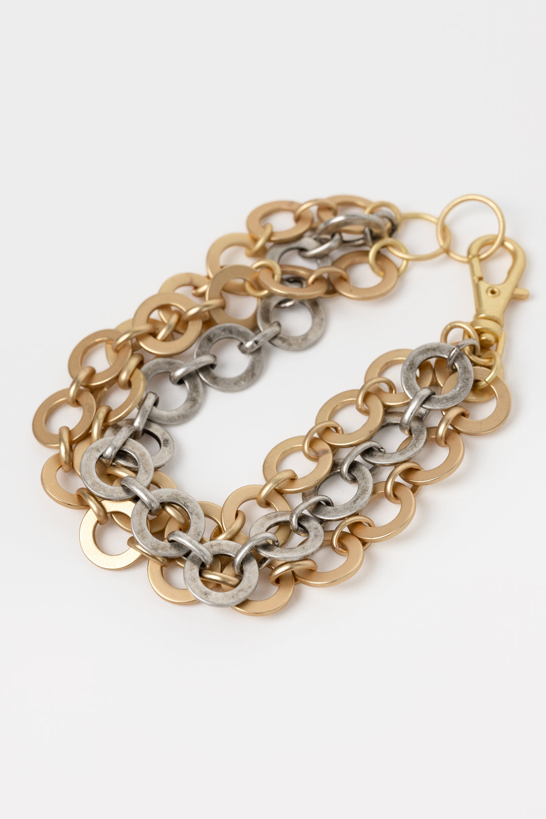 Gold Silver Halo Bracelet