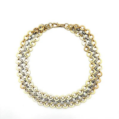 Gold Silver Halo Bracelet