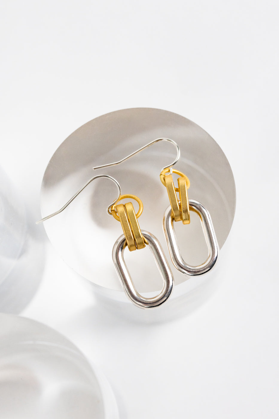Gold Silver Hampton Earrings