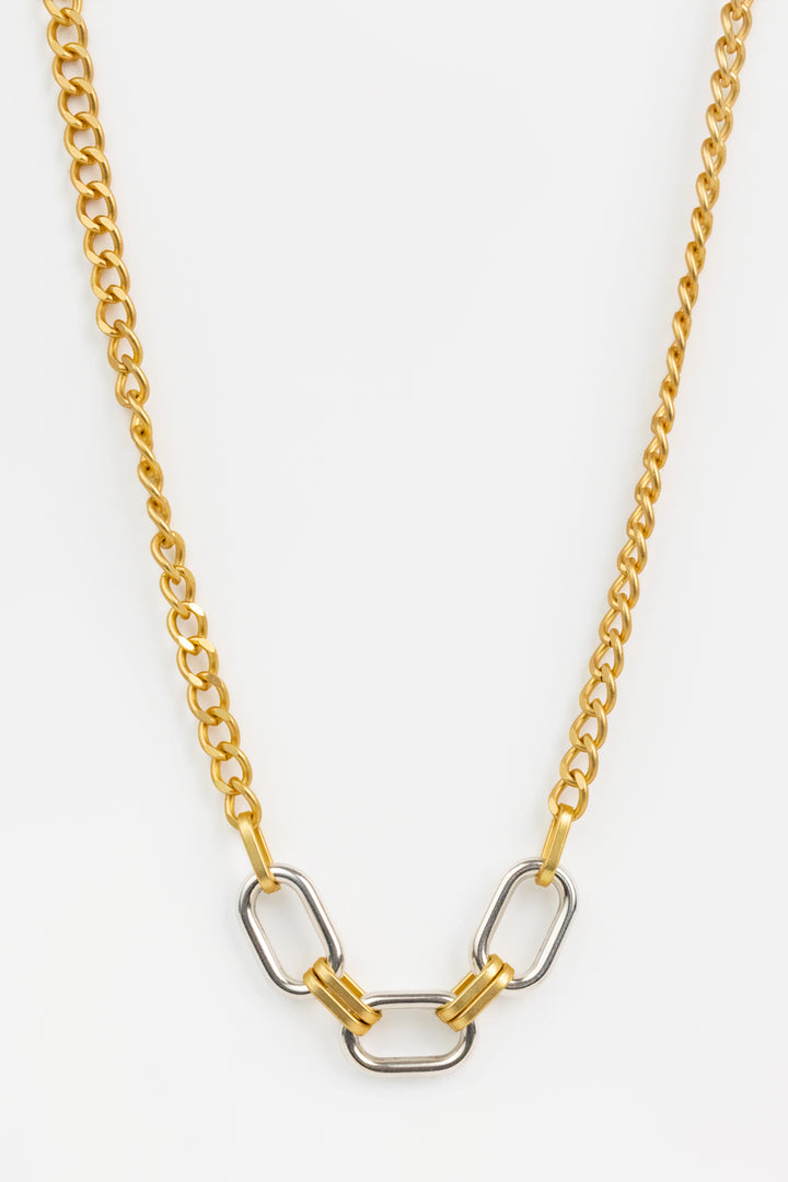Gold Silver Hampton Necklace