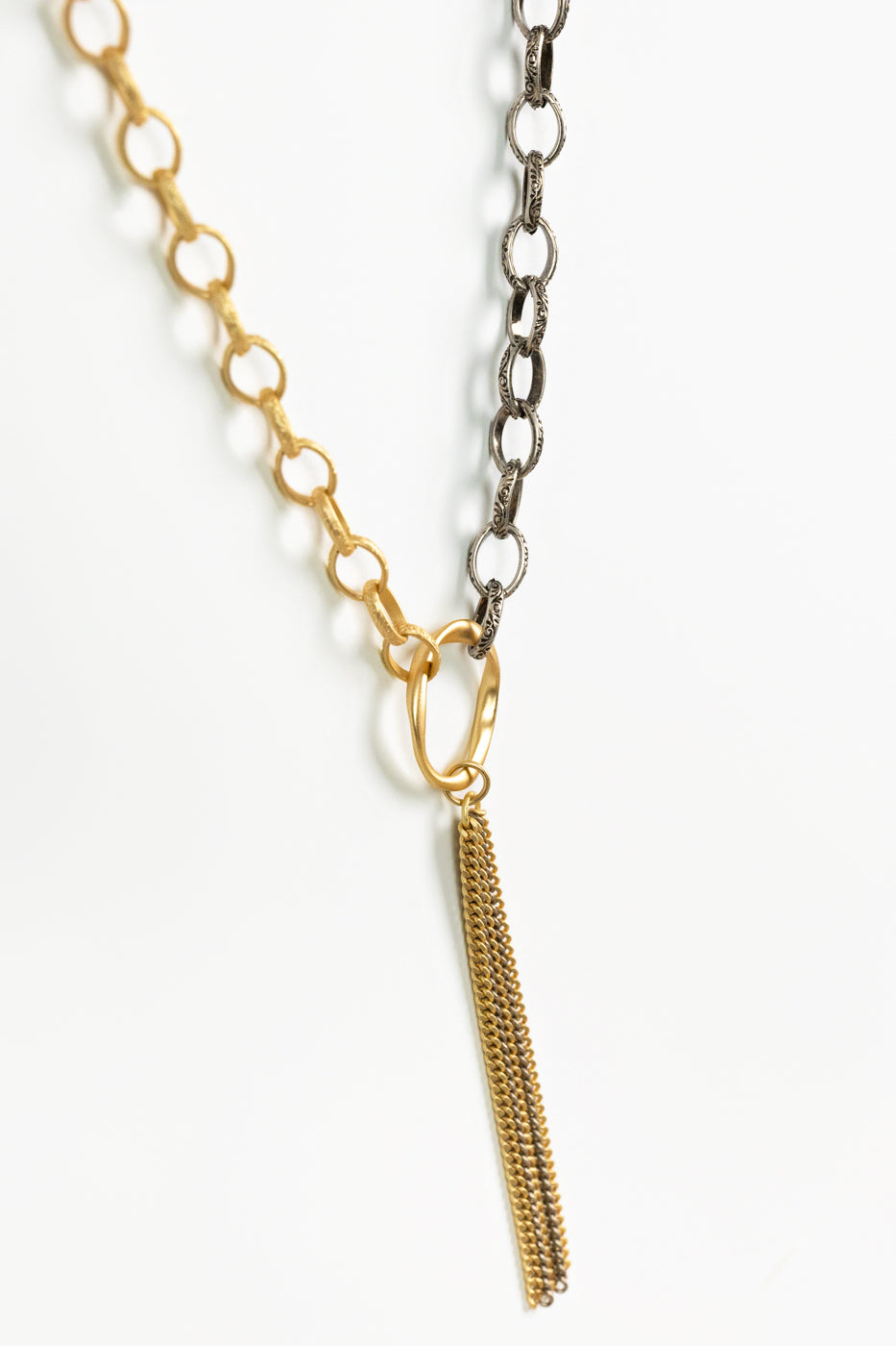 Gold Silver Jazz Necklace