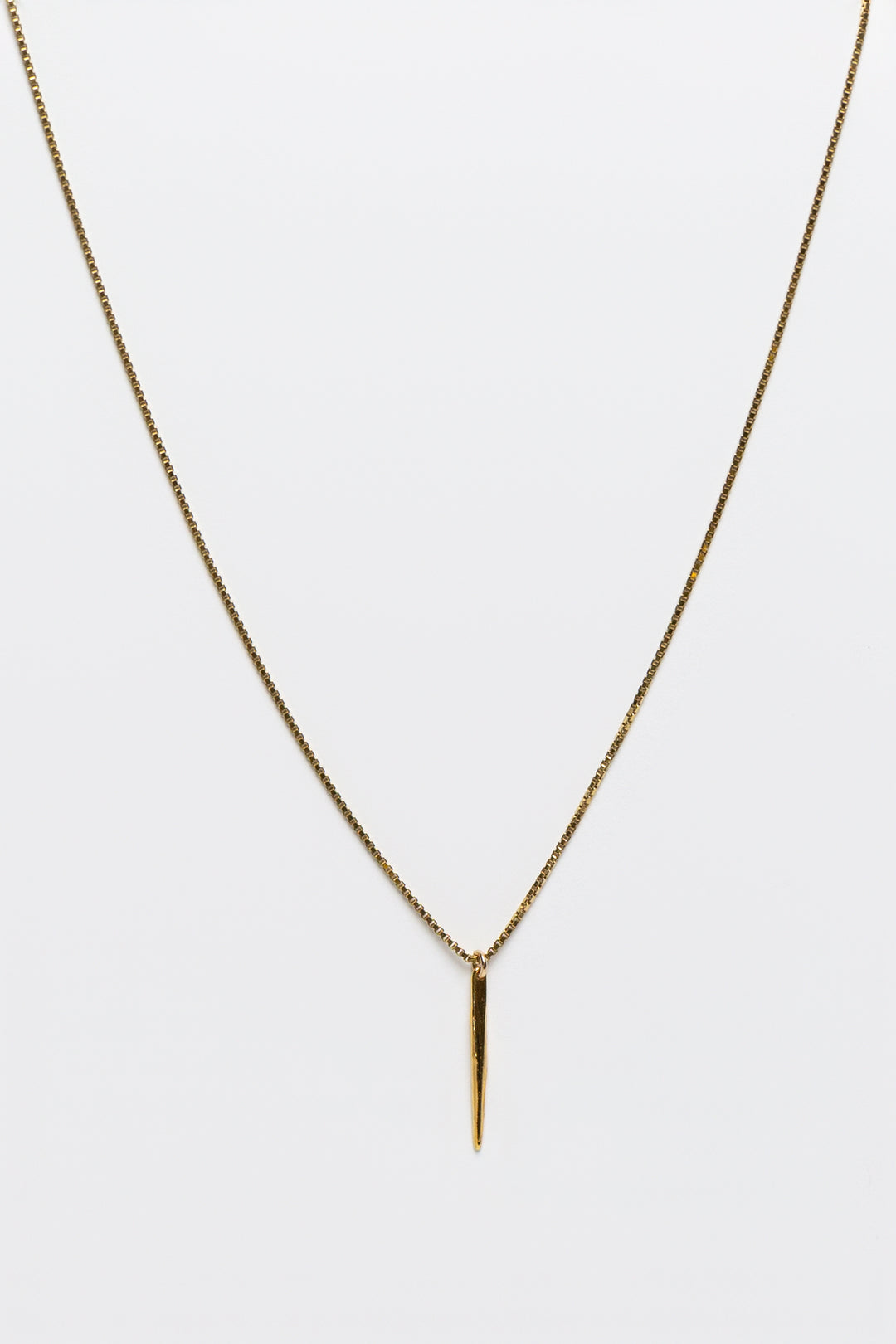 Gold Spike Pendant Enchanted Necklace