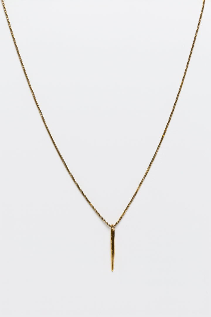 Gold Spike Pendant Enchanted Necklace