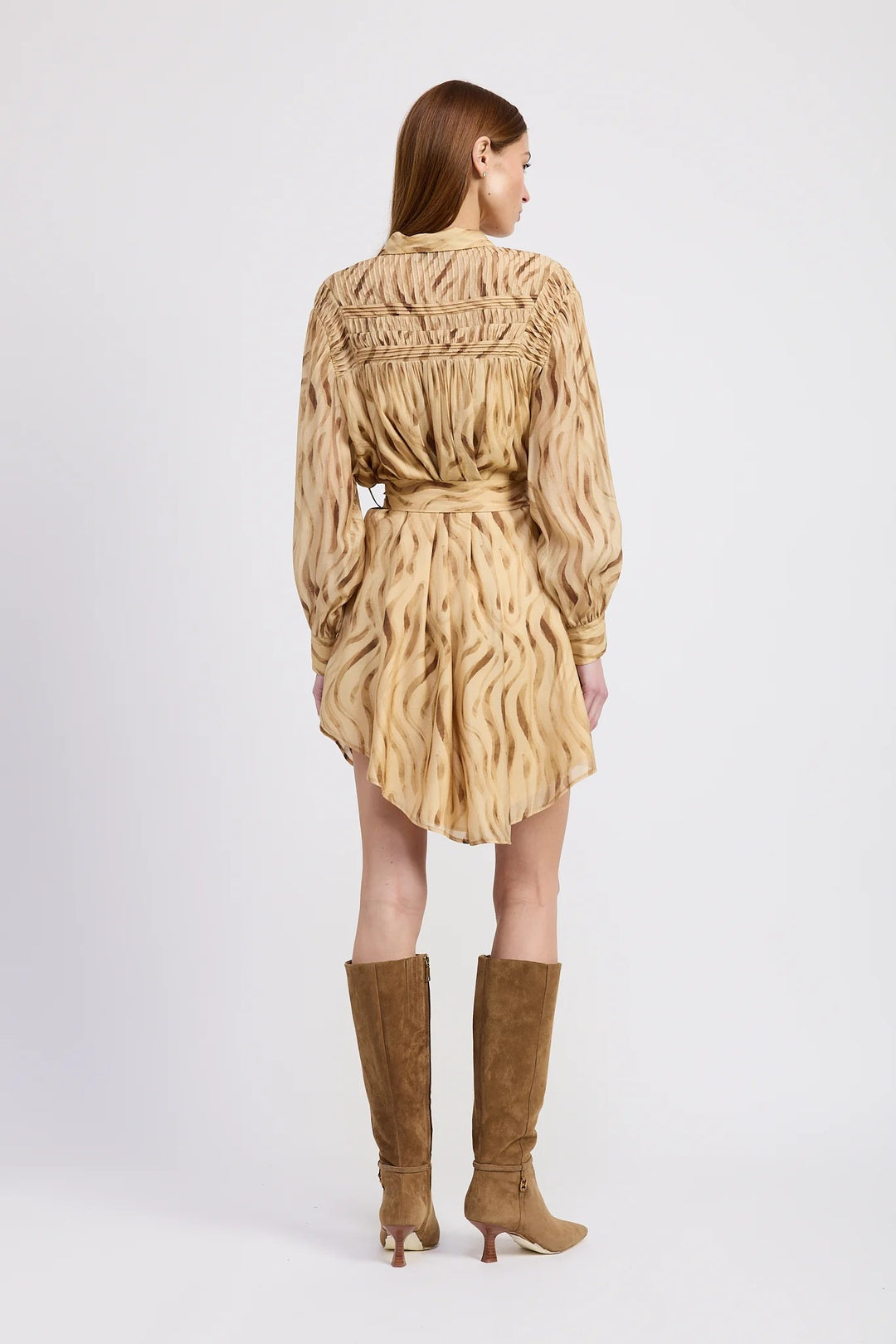 Golden Brown Avayah Mini Dress