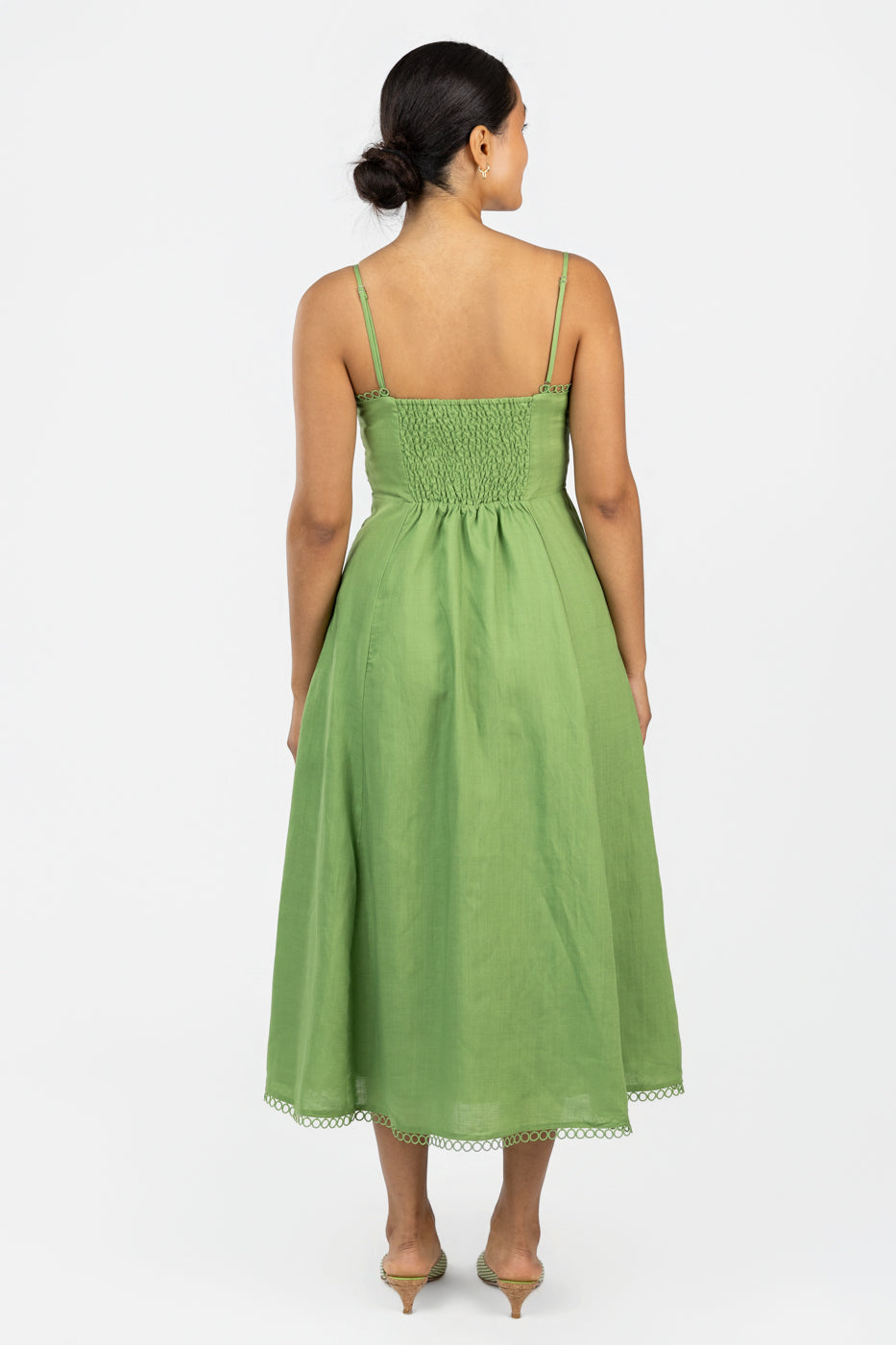 Green Christie Midi Dress