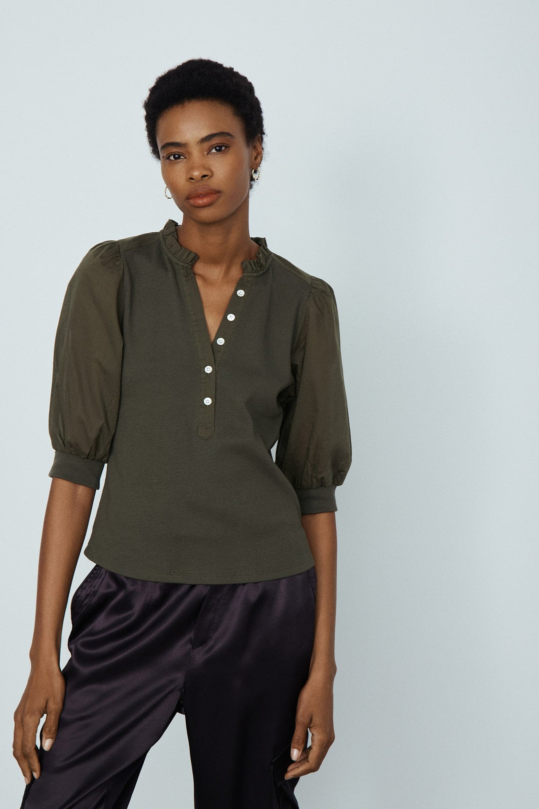 Green Khaki Clemente Top