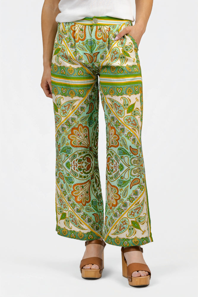 Green Multi Ines Pant
