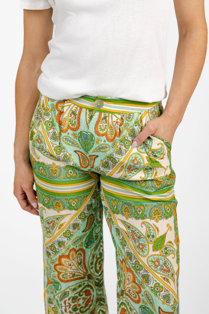 Green Multi Ines Pant