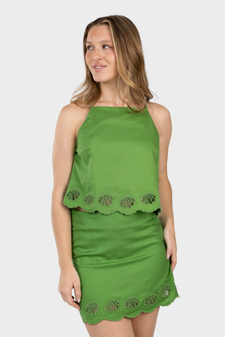 Green Taniya Top