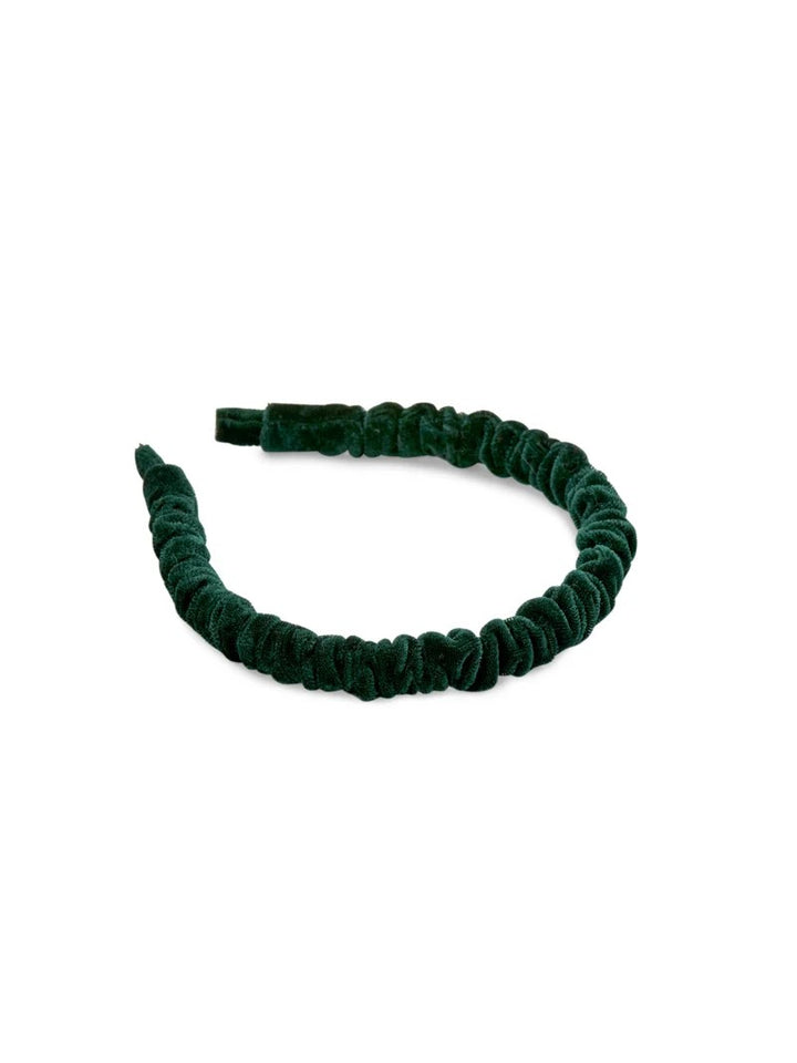 Green Velvet Scrunch Headband