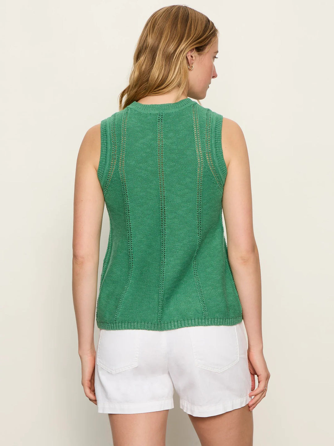 Green Juice Easy Pointelle Shell