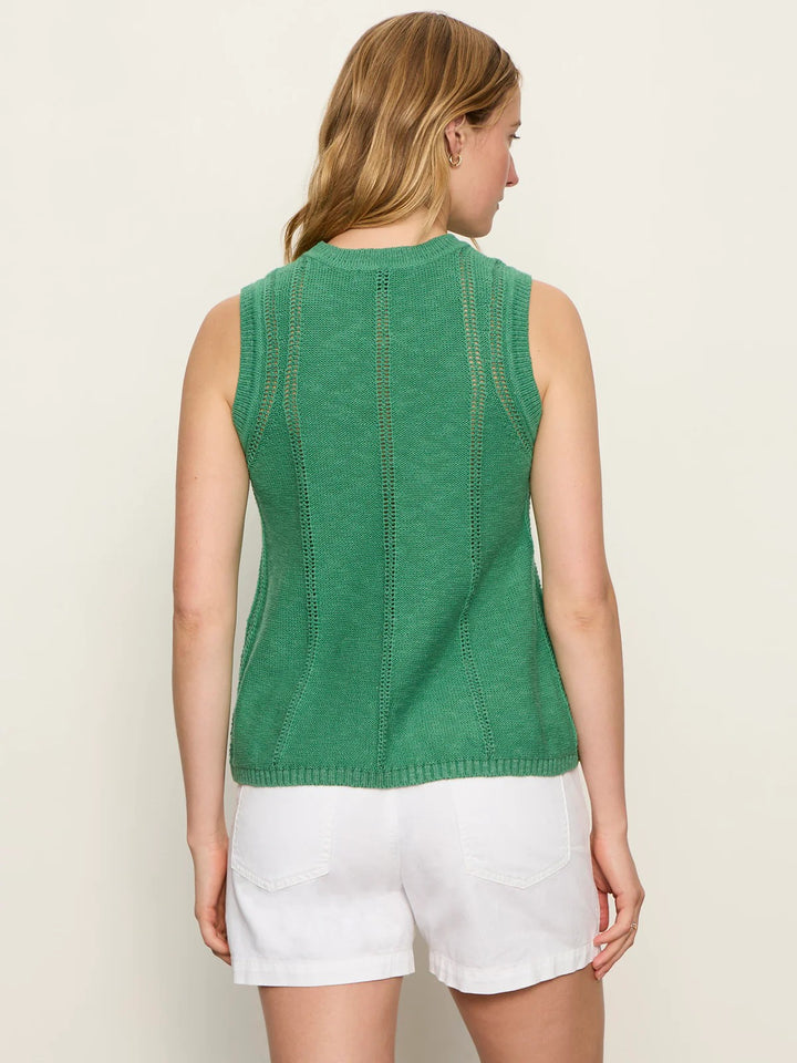 Green Juice Easy Pointelle Shell
