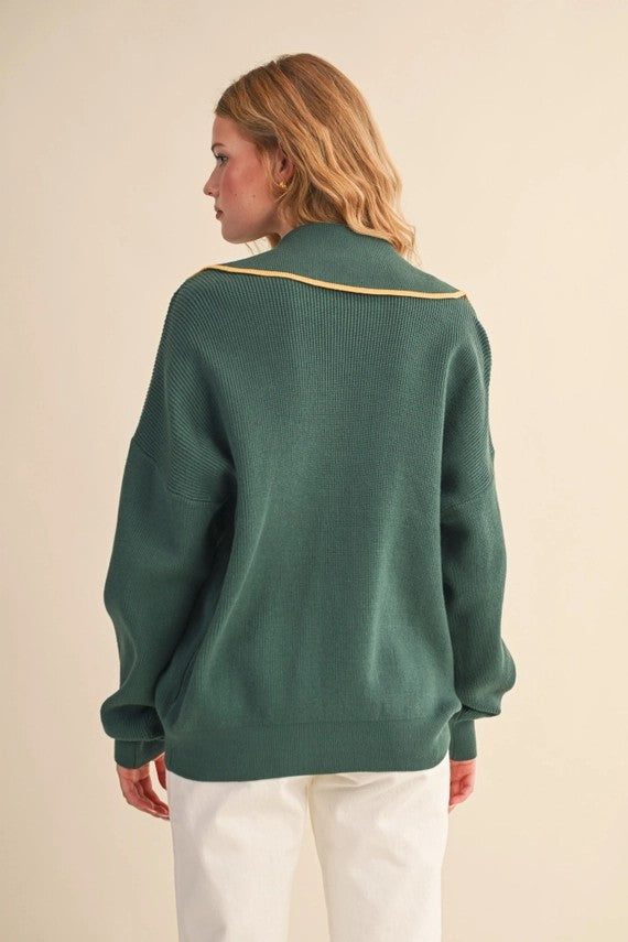Green Mustard Pullover