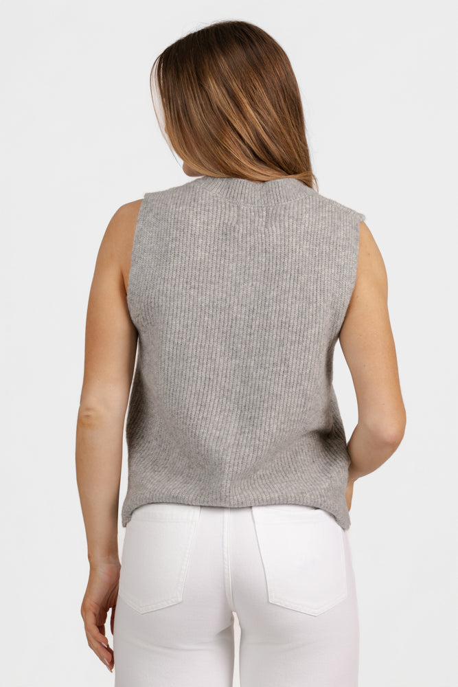 Grey Knitted Cardigan