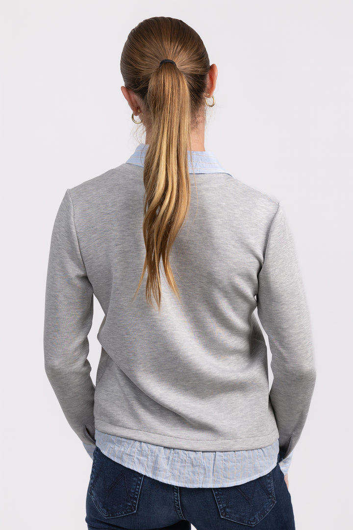 Grey And Blue Marin Shirt