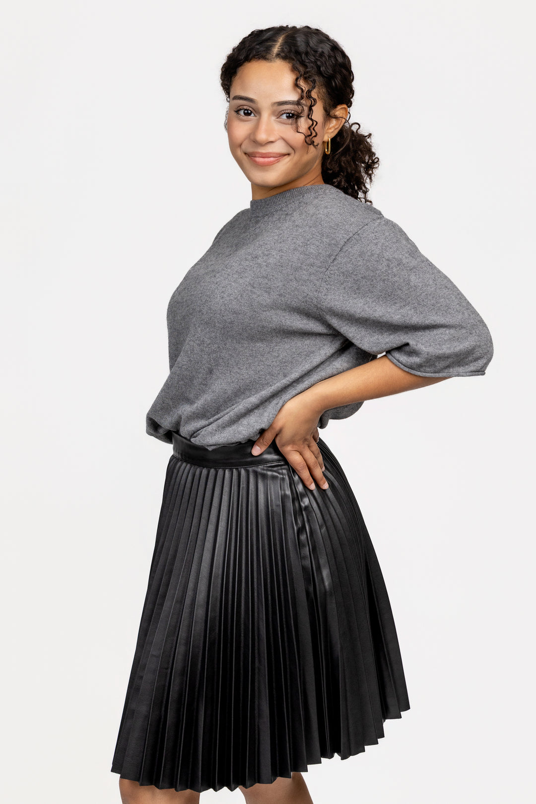 Grey Sofia Sweater Tee