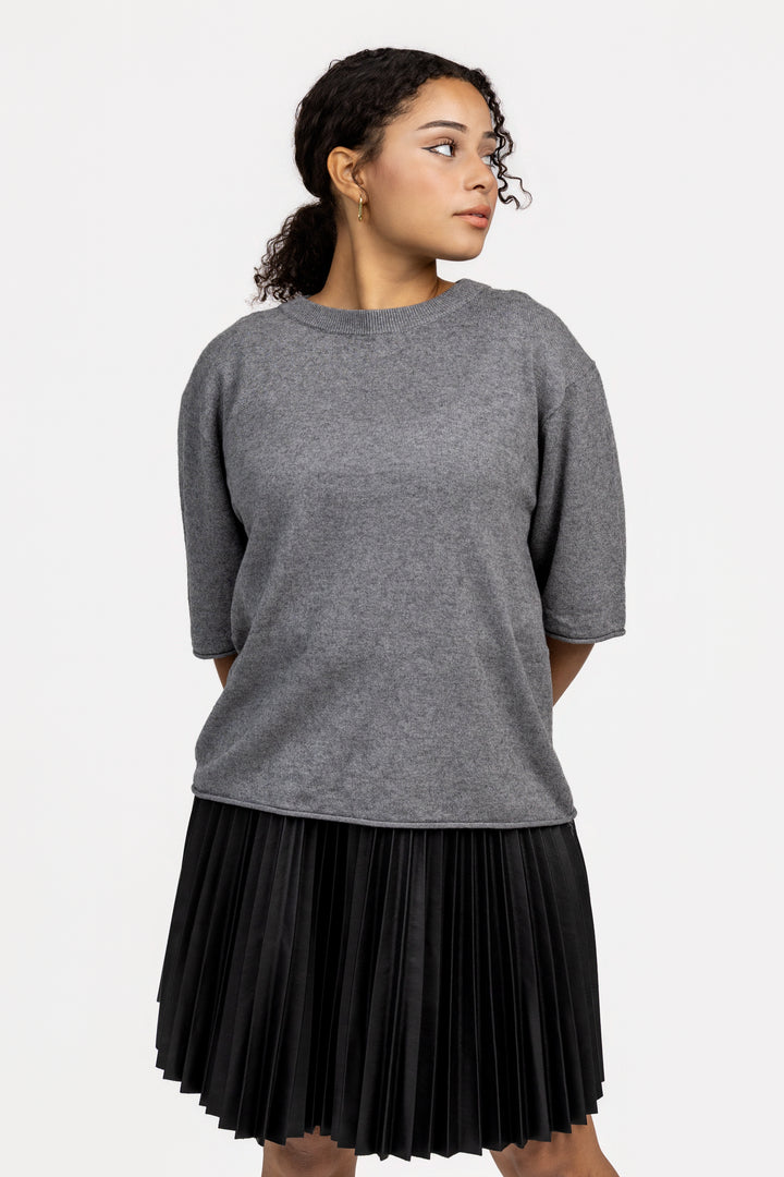 Grey Sofia Sweater Tee