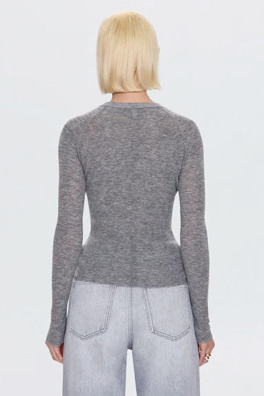 Heather Charcoal Feather Weight Juno Sweater