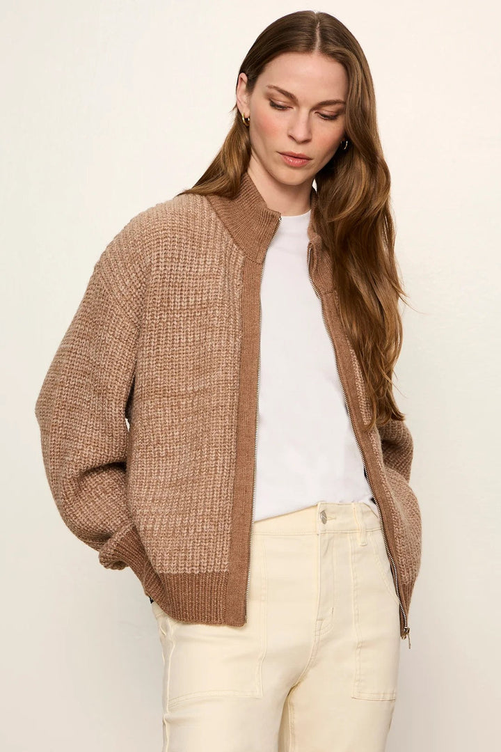 Heather Cocoa Sweater Jacket