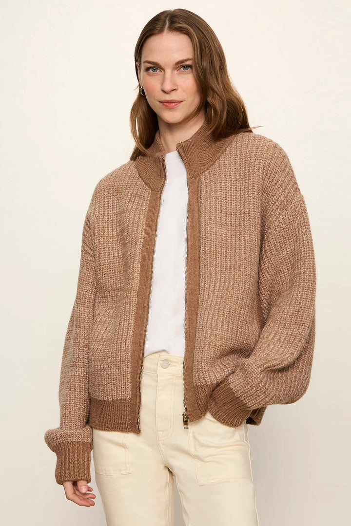 Heather Cocoa Sweater Jacket