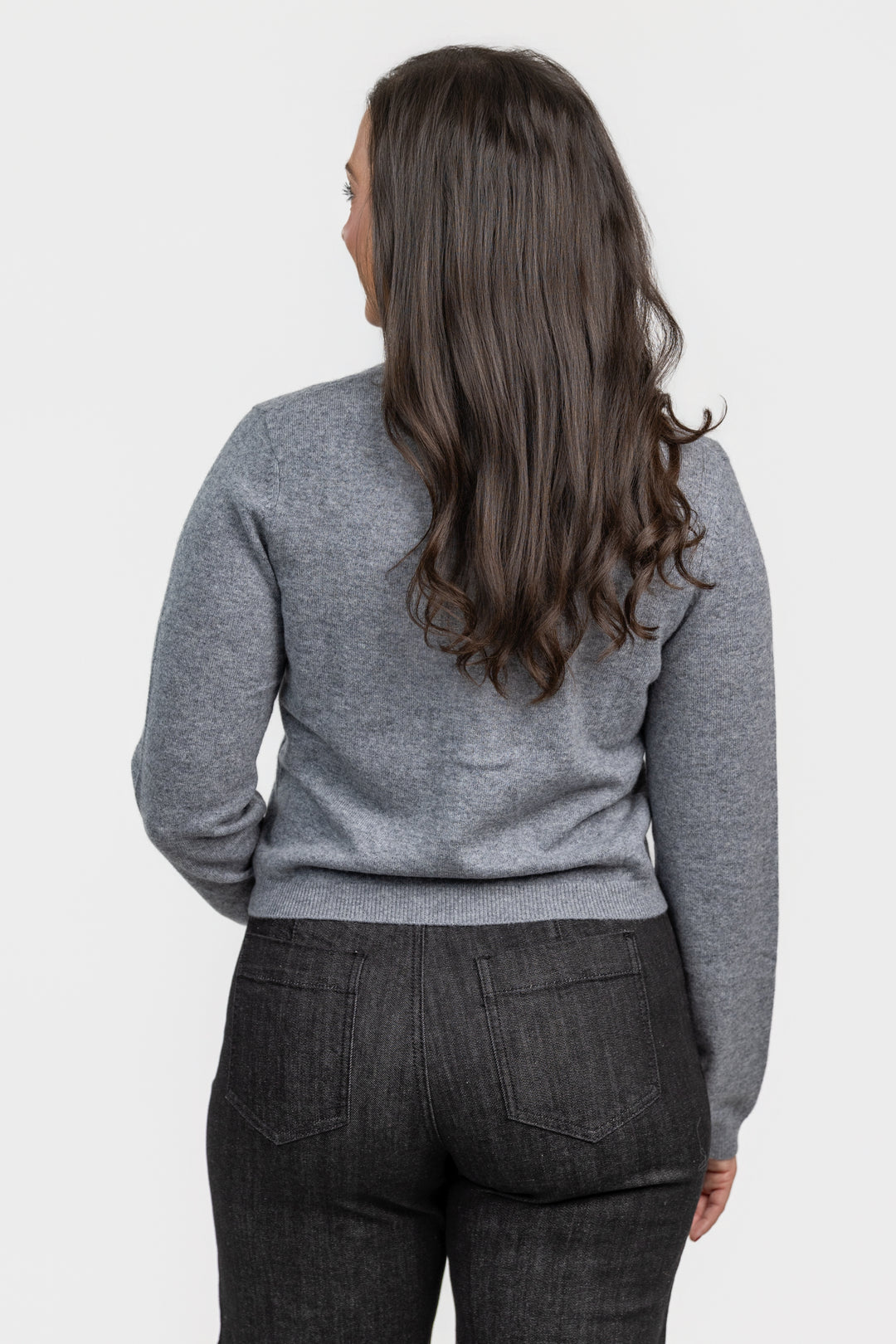 Heather Grey Boyfriend Classic Cardigan