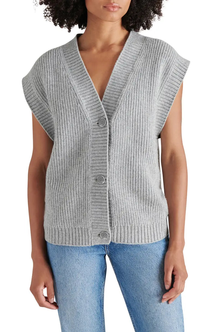 Heather Grey Giorgia Sweater Vest