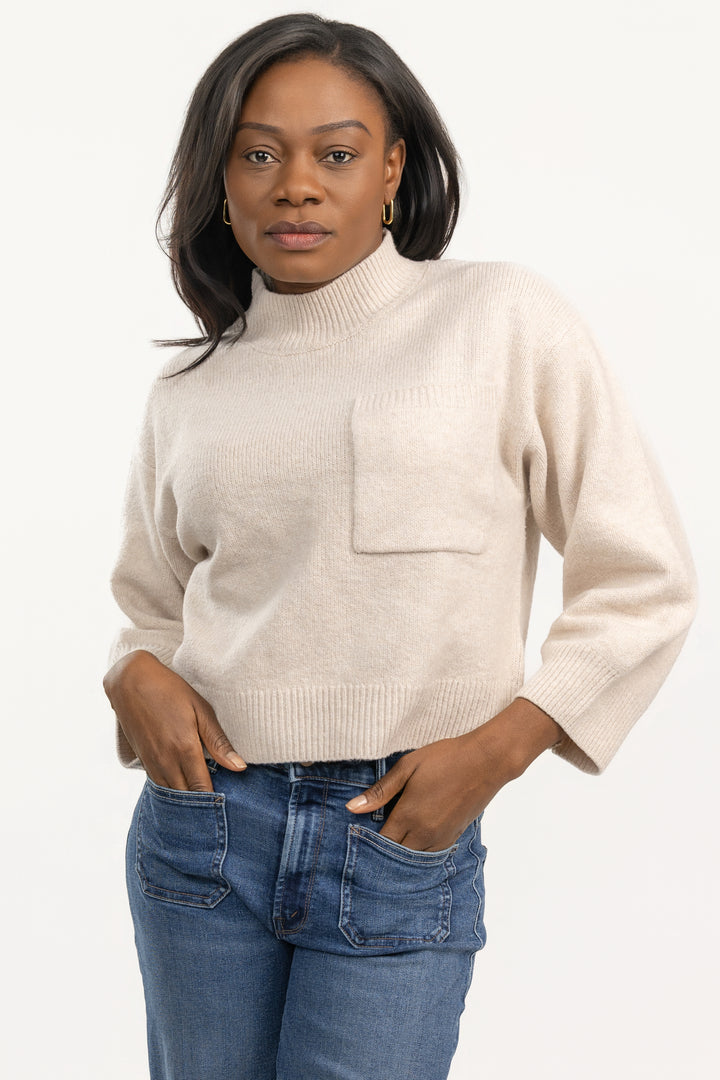 Heather Pearl One PKT Sweater