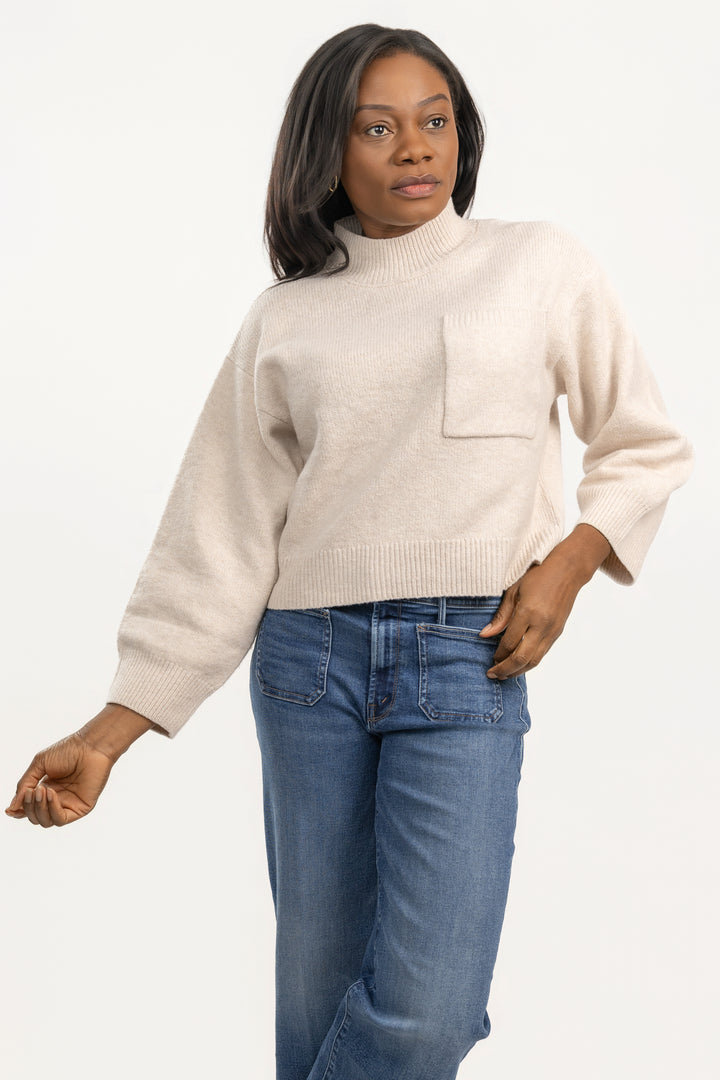 Heather Pearl One PKT Sweater