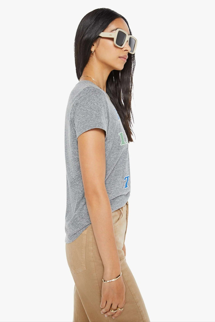 Heather Grey And Color Letters The Boxy Goodie Goodie Better Luck Next Time Tee