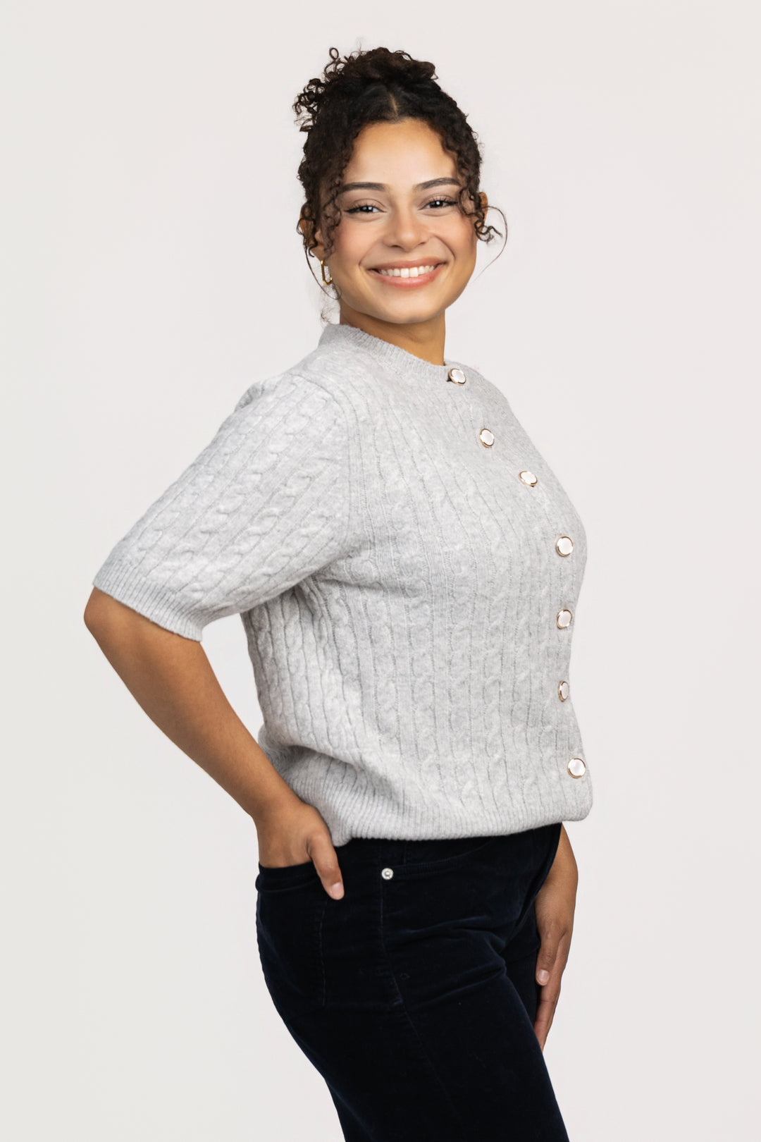 Heather Grey Etoile Cardigan