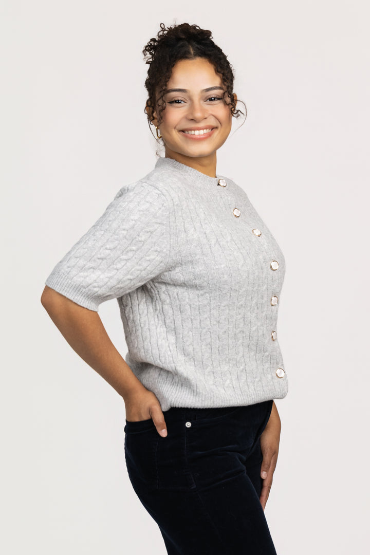 Heather Grey Etoile Cardigan