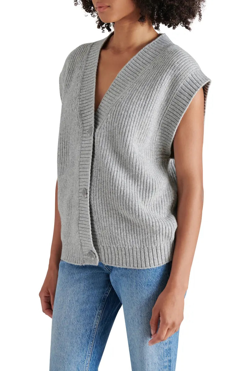 Heather Grey Giorgia Sweater Vest