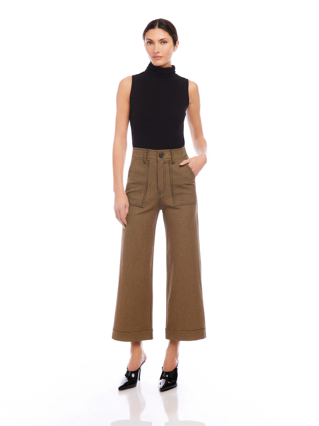 Houndstooth Rylee Crop Pant