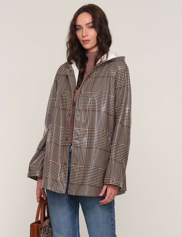 Houndstooth Jesse Raincoat
