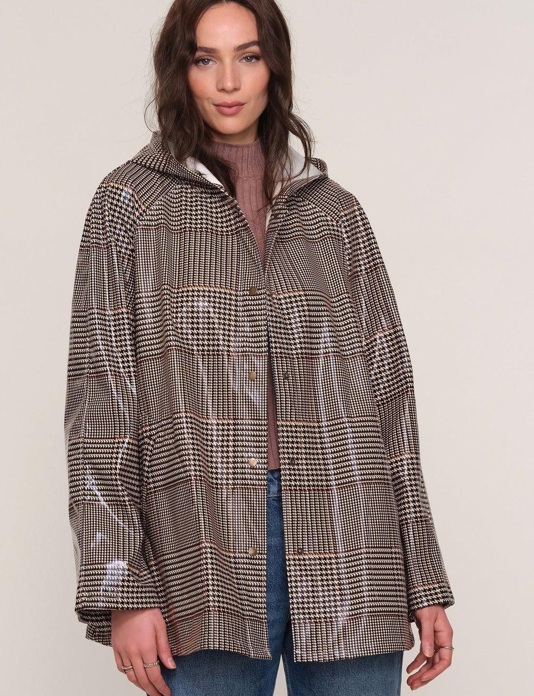 Houndstooth Jesse Raincoat