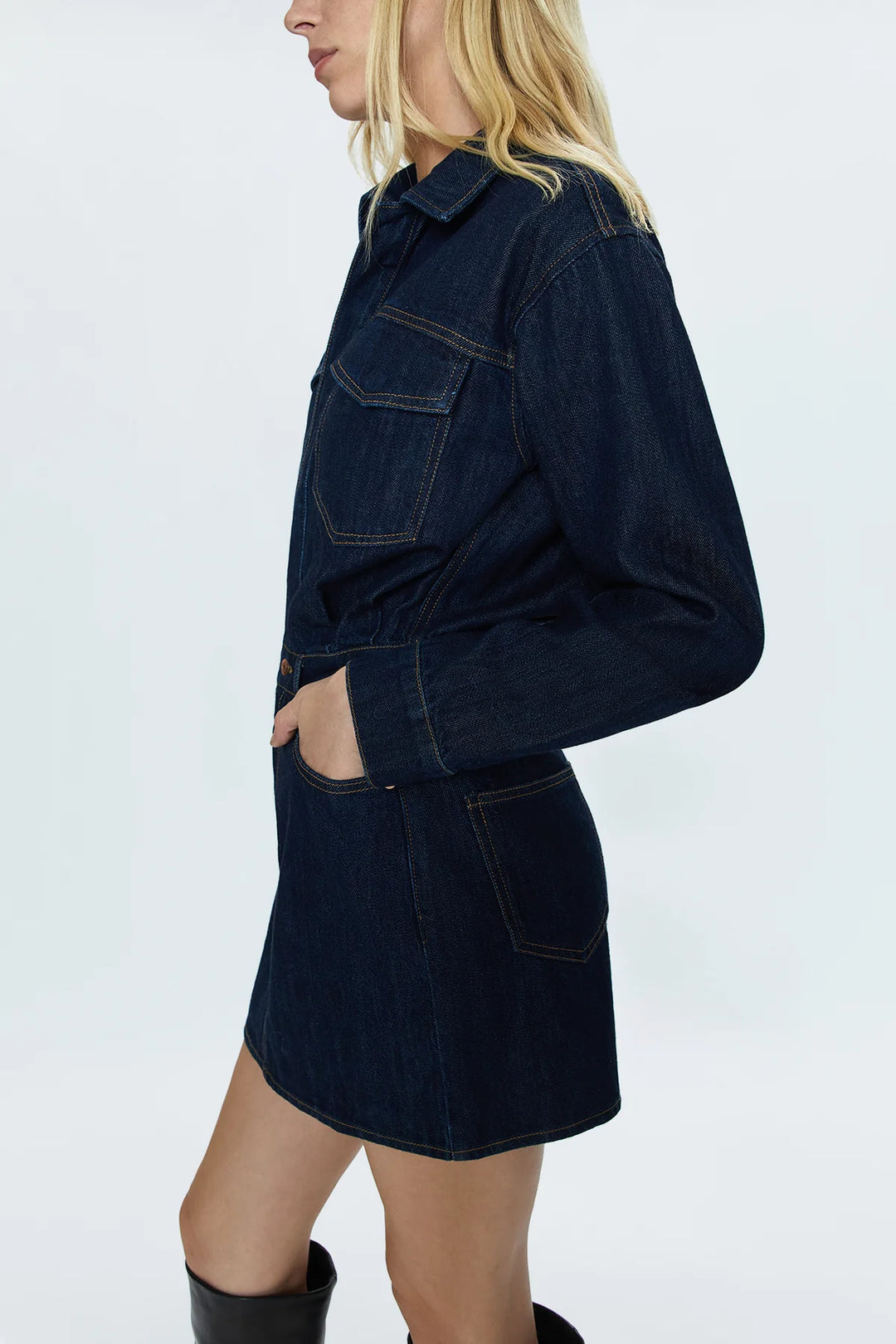 Iggy Nina Mini Denim Dress