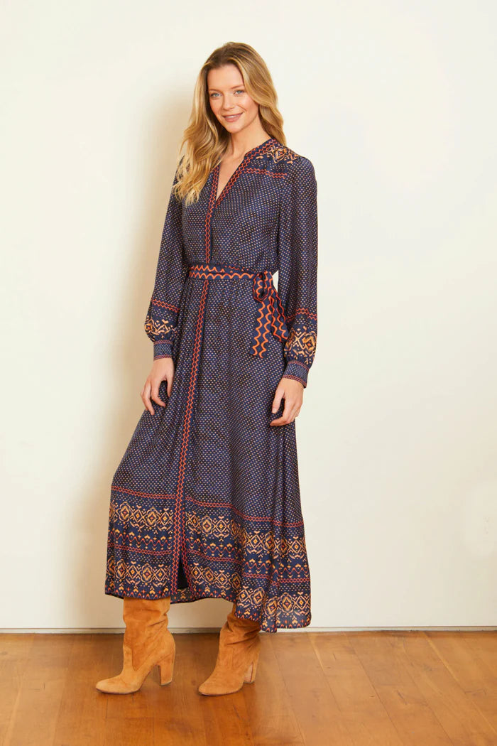 Indigo Batik Michelle Dress