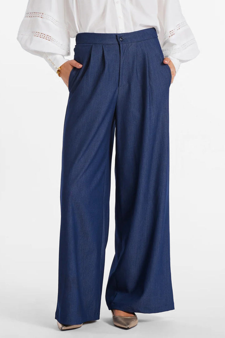Indigo Wide Leg Marbella Pant