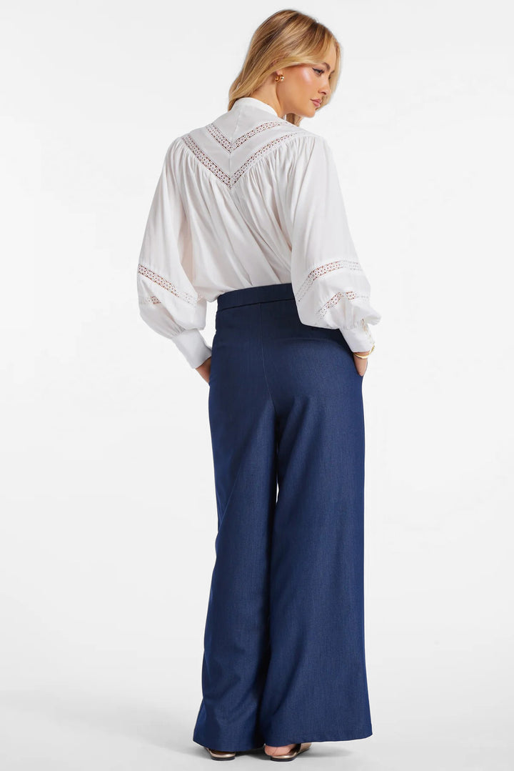 Indigo Wide Leg Marbella Pant
