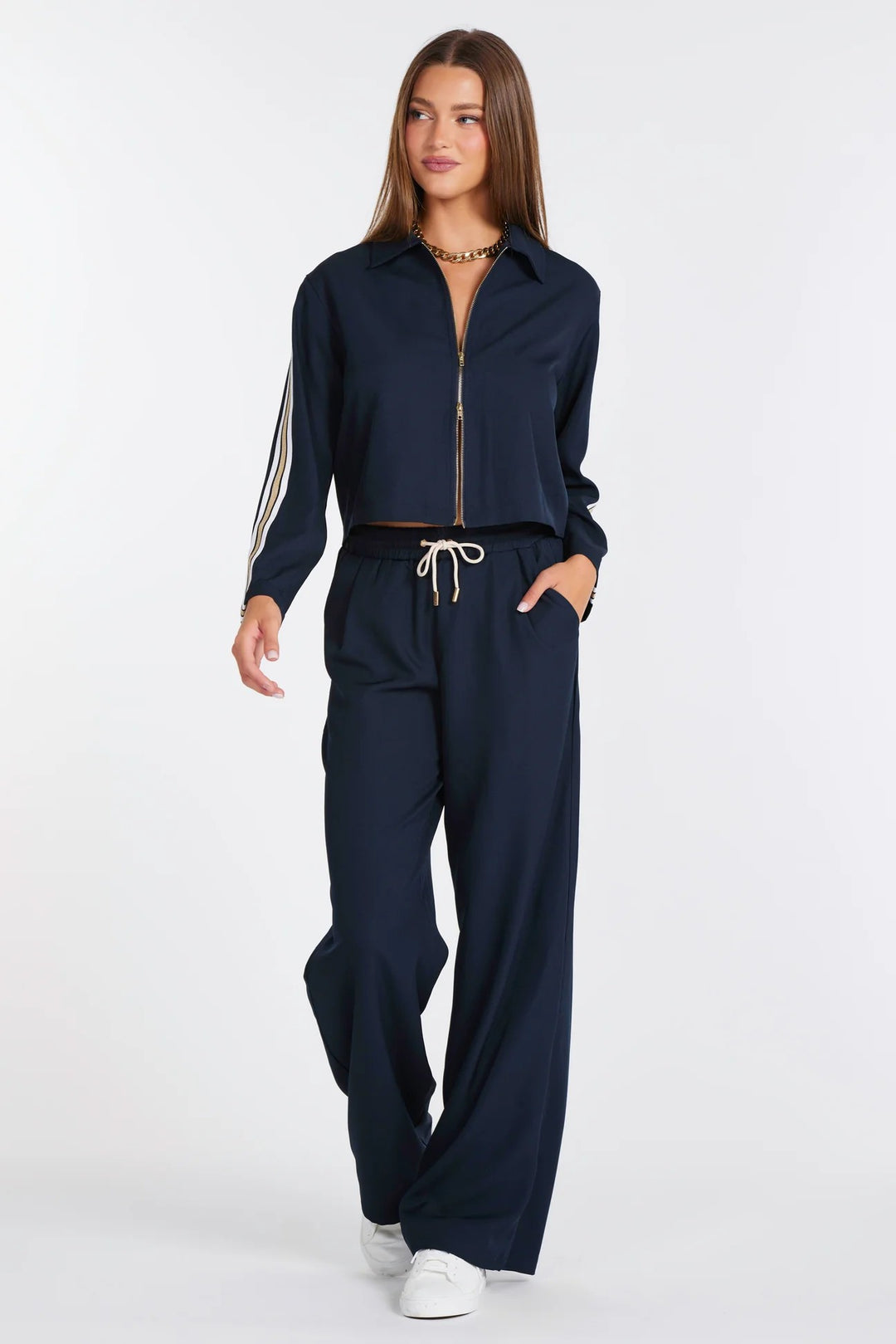 Indigo Wide Leg Jordan Pant