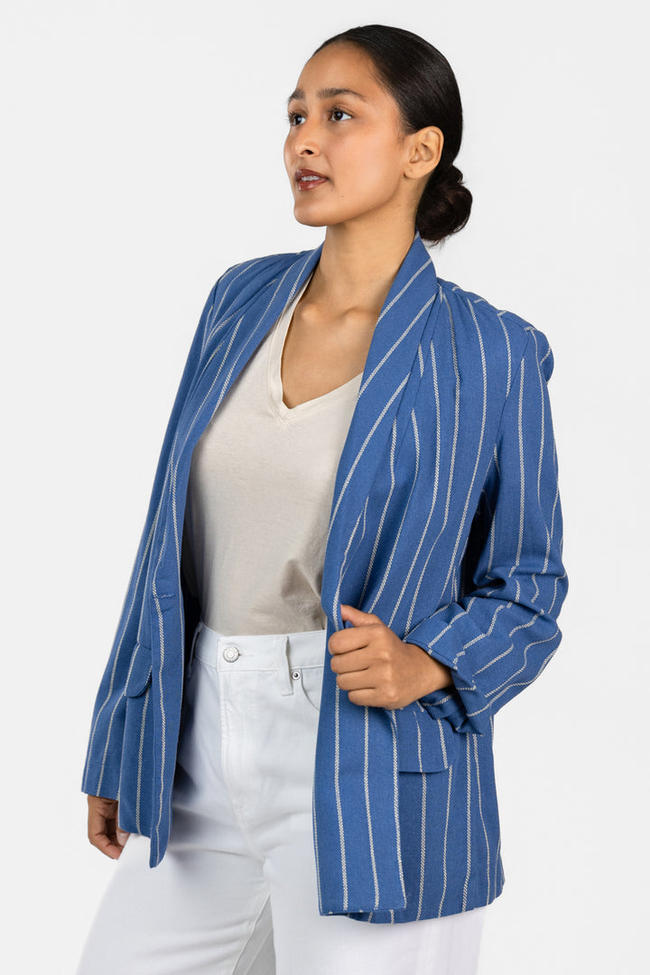 Iris Stripe Blazer