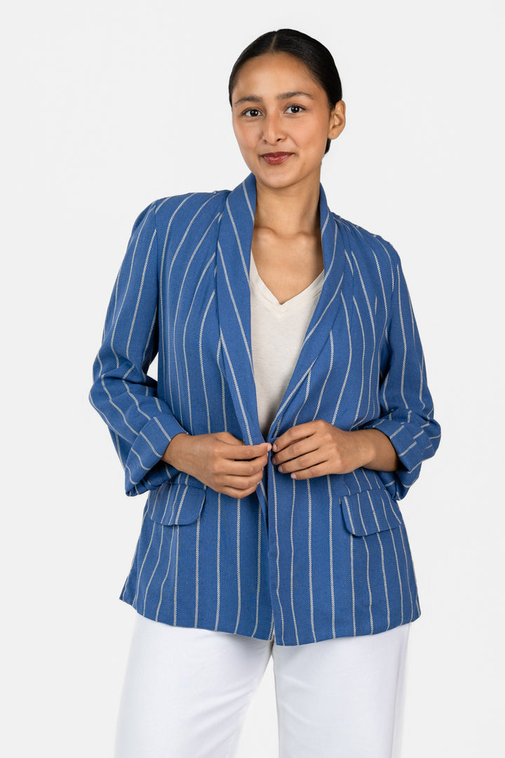 Iris Stripe Blazer