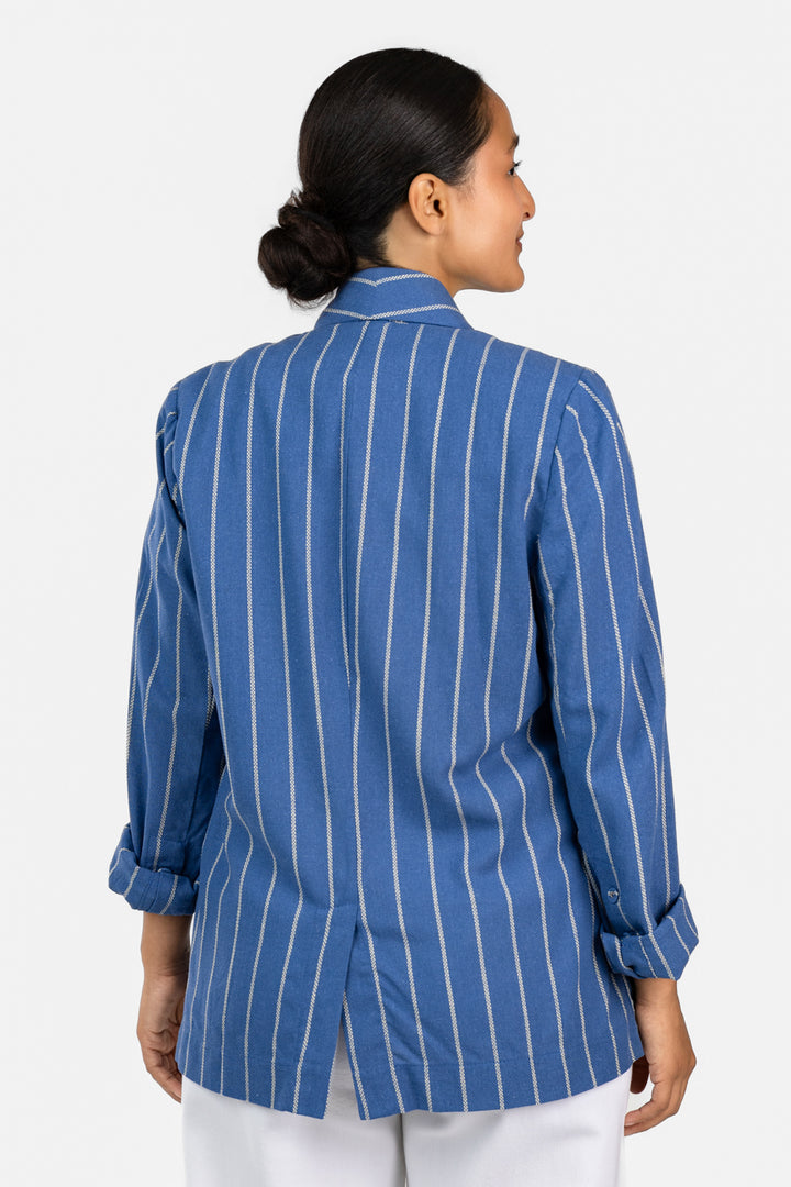 Iris Stripe Blazer