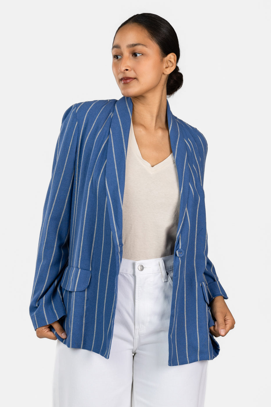 Iris Stripe Blazer