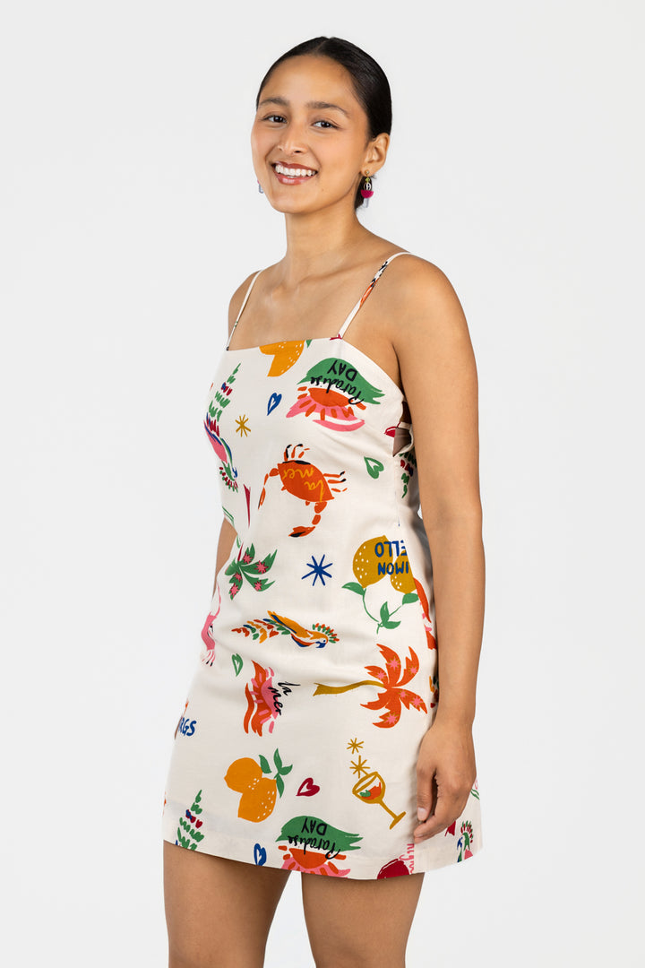 Island Sketchbook Valencia Mini Dress