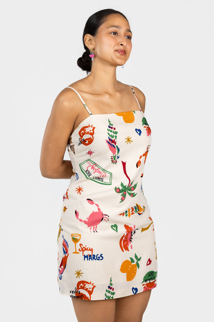 Island Sketchbook Valencia Mini Dress