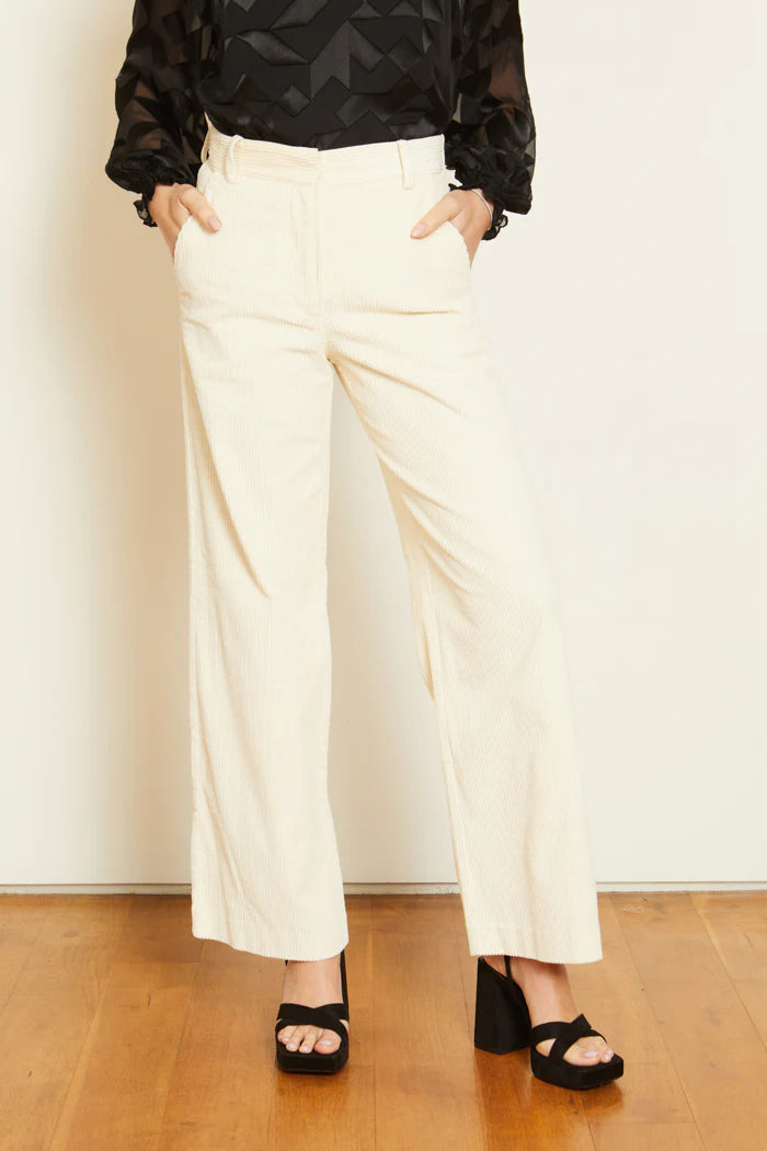 Ivory Corduroy Haven Pant