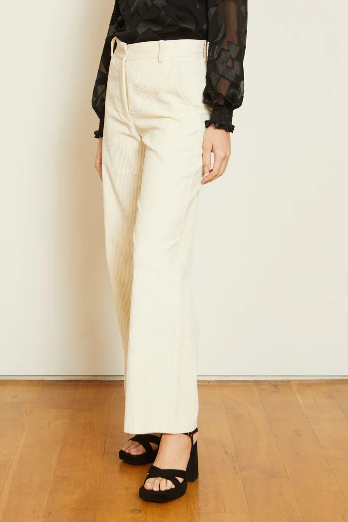 Ivory Corduroy Haven Pant